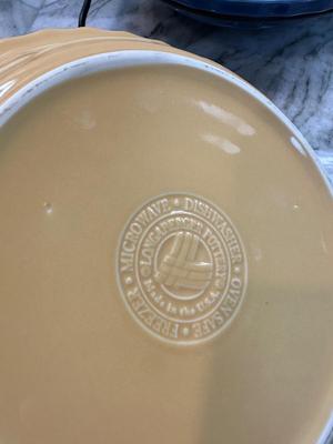 Longaberger Pottery Two-Tier Serving Stand