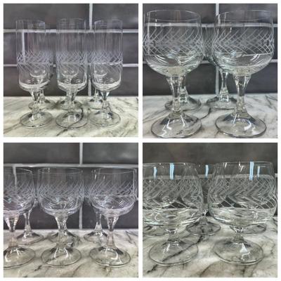 Etched Crystal Stemware Collection