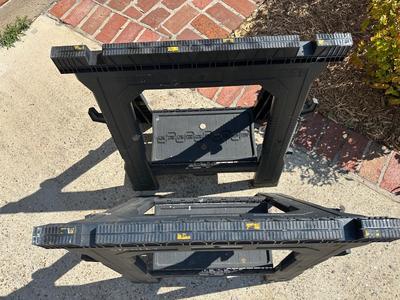 Pair of Stanley Folding Sawhorses