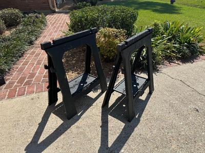 Pair of Stanley Folding Sawhorses