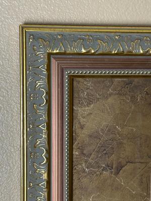 Framed Abstract Mixed Media Artwork