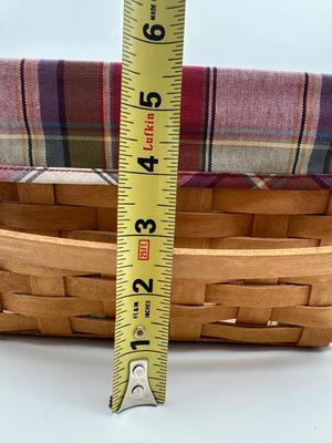 Longaberger Basket with Lid and Plastic Liner