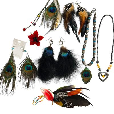 Jewelry Lot with Lots of Feathers!