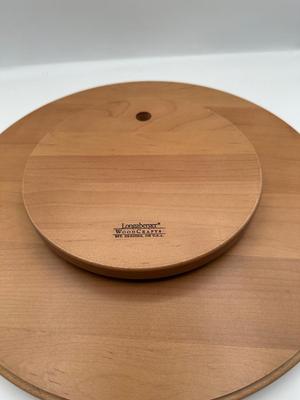 Longaberger Pottery Crescent Dishes & Lazy Susan