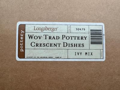 Longaberger Pottery Crescent Dishes & Lazy Susan