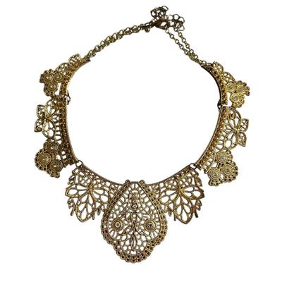 Costume Jewelry Lot of Gold Colored Necklaces