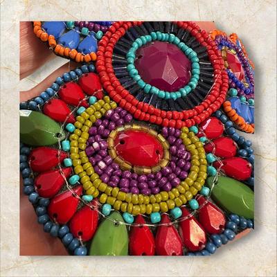 Beaded Boho Colorful Costume Jewelry Set