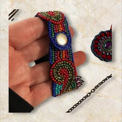 Beaded Boho Colorful Costume Jewelry Set