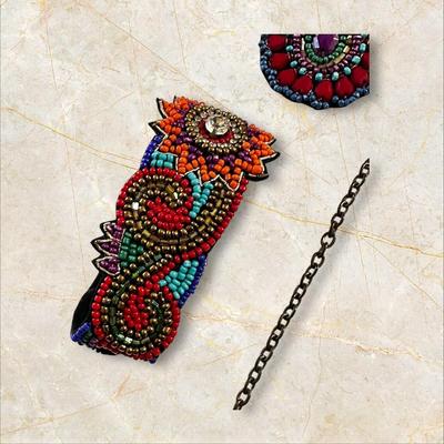 Beaded Boho Colorful Costume Jewelry Set