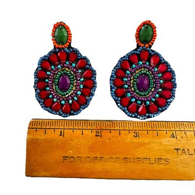 Beaded Boho Colorful Costume Jewelry Set