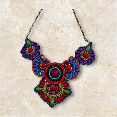 Beaded Boho Colorful Costume Jewelry Set