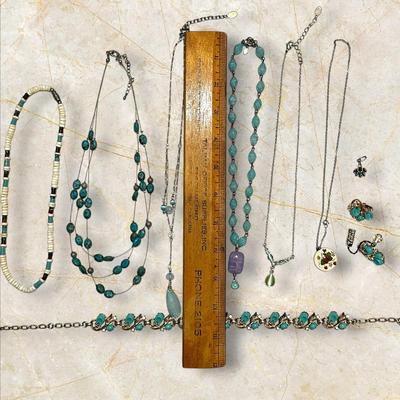 Costume Jewelry Lot with the Blues... and Blue-Greens