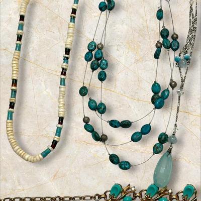 Costume Jewelry Lot with the Blues... and Blue-Greens