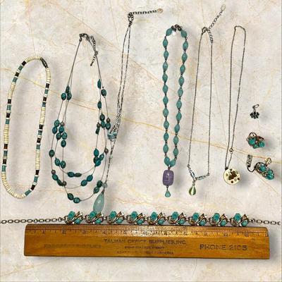 Costume Jewelry Lot with the Blues... and Blue-Greens