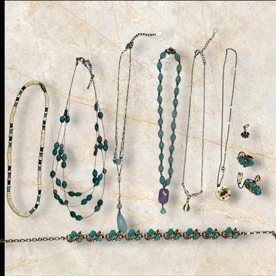 Costume Jewelry Lot with the Blues... and Blue-Greens
