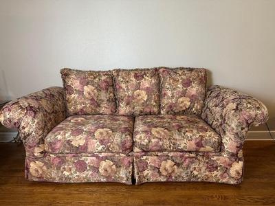 Vintage Floral Upholstered Loveseat