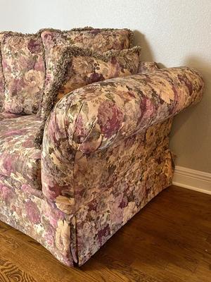 Vintage Floral Upholstered Loveseat