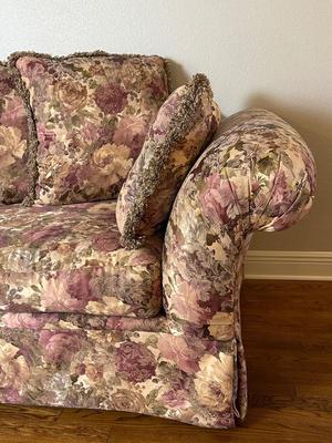 Vintage Floral Upholstered Loveseat