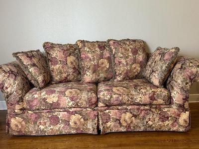 Vintage Floral Upholstered Loveseat