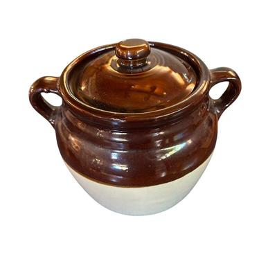 Crock with Lid and Handles