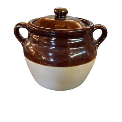 Crock with Lid and Handles