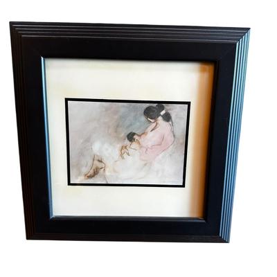 Lot of Tray and Framed Tile
