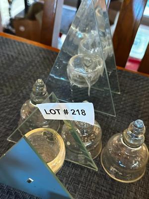Lot of Glass Candle holders