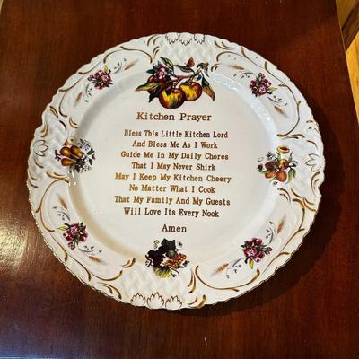 Kitchen Prayer Plate