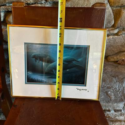 Framed Picture of Ocean Manatees by Wyland