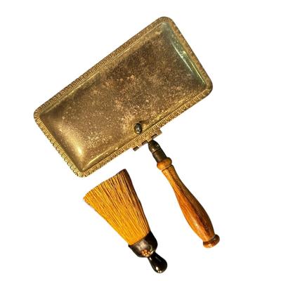 Vintage Mini Hand Sweeper and Brush