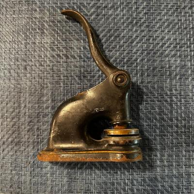 VIntage (nonworking) Metal Seal Stamping Tool