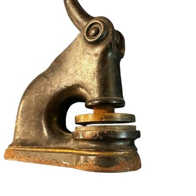 VIntage (nonworking) Metal Seal Stamping Tool
