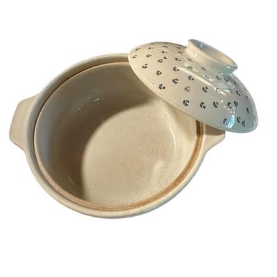 Ceramic 10" Round Casserole Dish with Lid