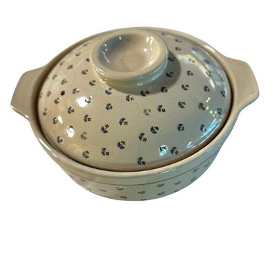 Ceramic 10" Round Casserole Dish with Lid