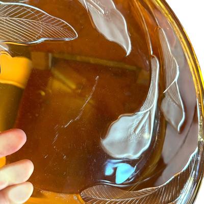 Glassware- 13" Round Platter, Divided Relish Bowl and Misc. Small Bowls