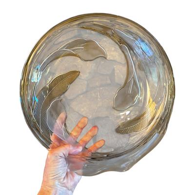 Glassware- 13" Round Platter, Divided Relish Bowl and Misc. Small Bowls