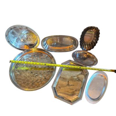 Lot of Silver Plated Trays