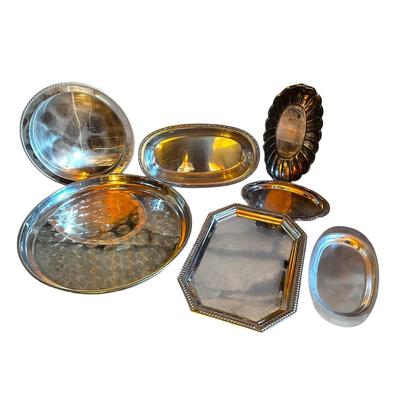 Lot of Silver Plated Trays