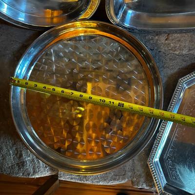 Lot of Silver Plated Trays