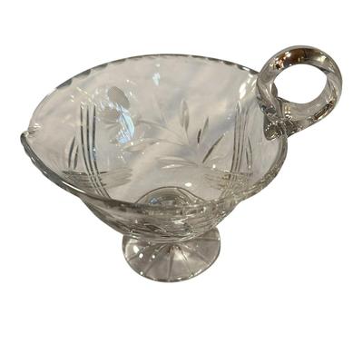 Glass Oil and Vinegar Containers and Glass Bowl