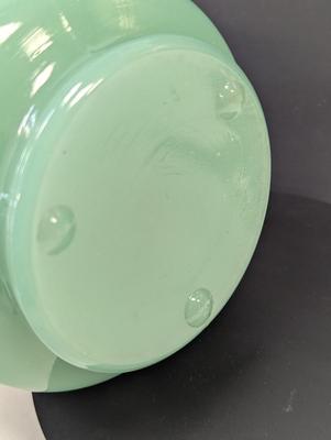 Sale Photo Thumbnail #2368: Aladdin Model B Green Moonstone Shelf Lamp