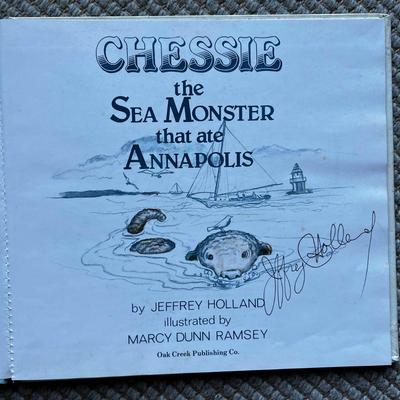 Sale Photo Thumbnail #1222: Chessie Book Signed By Jeffrey Holland