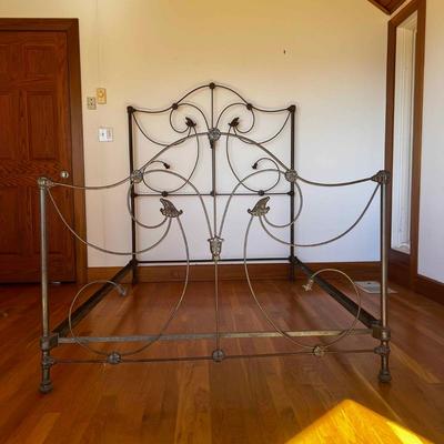 Sale Photo Thumbnail #1236: Measures: 6'7" long x 54" wide x 65" high (headboard) x 40" high (foot board)