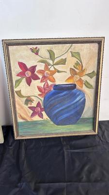 2 HAND PAINTED PIECES OF ARTWORK