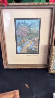 SIGNED ARTWORK BY WALLACE NUTTING, VINTAGE MIRRORS AND MORE