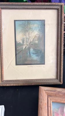 SIGNED ARTWORK BY WALLACE NUTTING, VINTAGE MIRRORS AND MORE