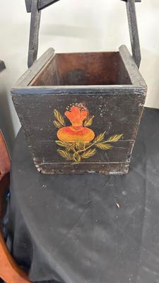 FALL IS IN THE AIR FOR THESE PRETTY IN SEASONAL DECORATIONS AND A LOVELY ANTIQUE WOODEN BOX