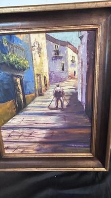 PAINTING BY ARTIST M. ROUILLARD