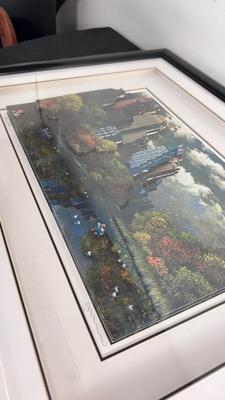 SERIOLITHOGRAPGH SIGNED AND NUMBERED 50/99 ARTWORK OF CENTRAL PARK BY ARTIST ALEXANDER CHEN