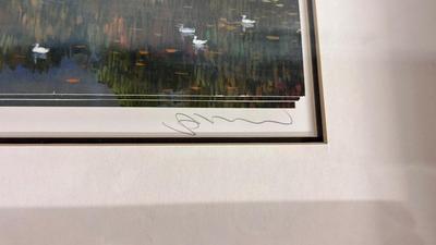 SERIOLITHOGRAPGH SIGNED AND NUMBERED 50/99 ARTWORK OF CENTRAL PARK BY ARTIST ALEXANDER CHEN